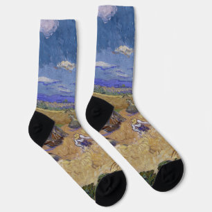 van Gogh Wheat Stacks with Reaper Yellow & Blue Socks