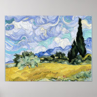 Van Gogh - Wheatfield with cypresses