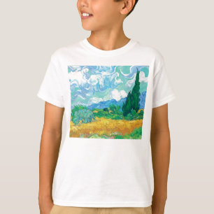 Van Gogh Wheatfield with Cypresses T-Shirt