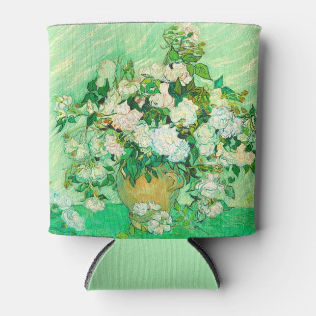 Van Gogh White Roses Can Cooler (Front)