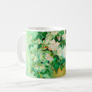 Van Gogh White Roses Coffee Mug
