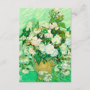 Van Gogh White Roses Enclosure Card