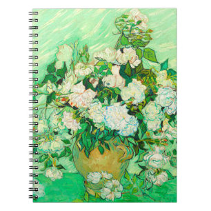 Van Gogh White Roses Notebook