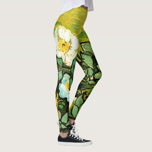 Van Gogh, Wild Roses Leggings (Right)