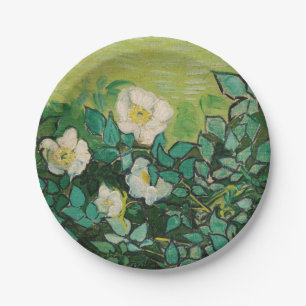 Van Gogh Wild Roses Paper Plate