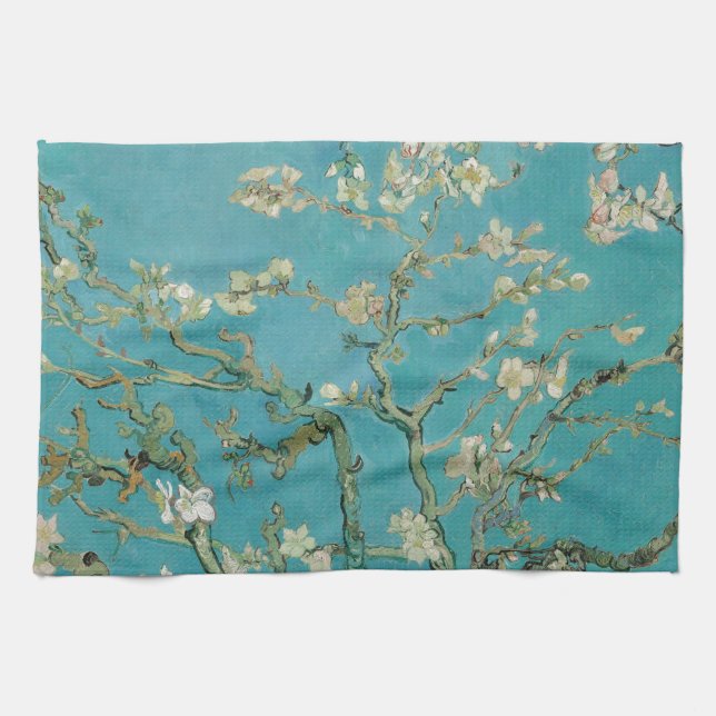 Van gogh's Almond Blossom Kitchen Towel (Horizontal)