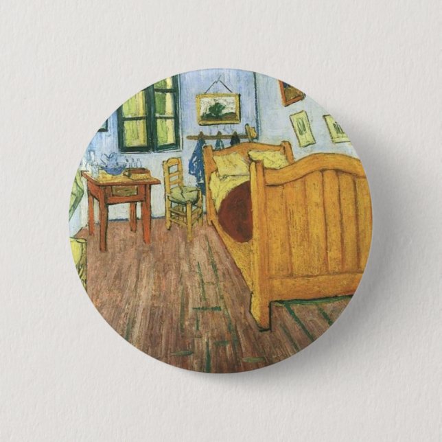 Van Gogh's Bedroom in Arles 2 Inch Round Button (Front)