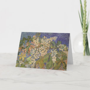 Van Gogh's Blossoming Chestnut Branches Holiday Card