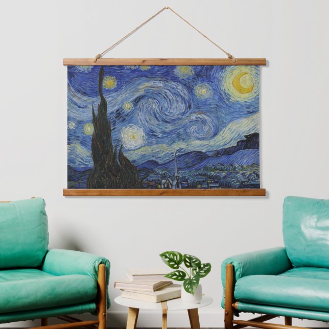 Van Gogh's Classic Painting The Starry Night Hanging Tapestry (Living Room)