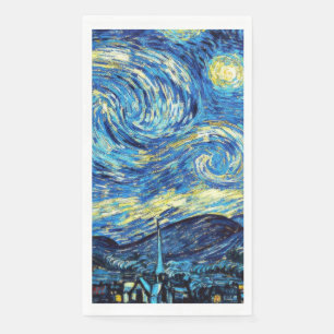Van Gogh's famous painting, Starry Night Napkin