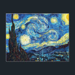 Van Gogh's famous painting, Starry Night Postcard<br><div class="desc">Van Gogh's famous painting,  Starry Night postcard. Best seller!</div>