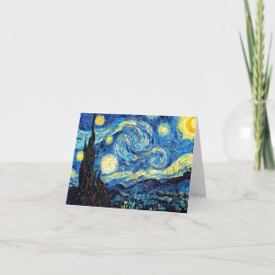 Van Gogh's famous painting, Starry Night Thank You Card