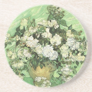 Van Gogh's Flowers in Vase Coaster