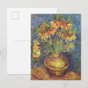 van Gogh's Imperial Fritillaries in a Copper Vase Postcard