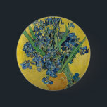 Van Gogh's Iris 2 Inch Round Button<br><div class="desc">Vincent Van Gogh's masterpiece:iris</div>
