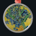 Van Gogh's Iris Metal Ornament<br><div class="desc">Vincent Van Gogh's masterpiece:iris</div>