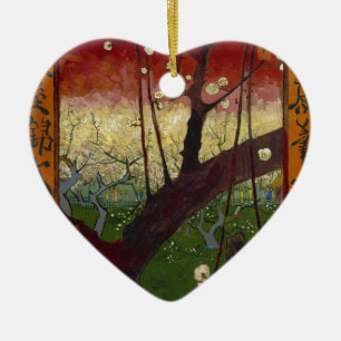 Van Gogh's Japonaiserie after Hiroshige Ceramic Ornament