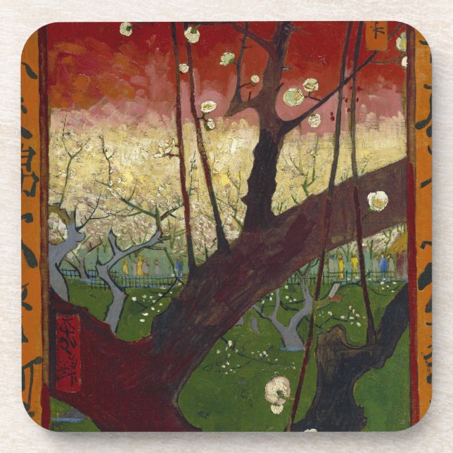 Van Gogh's Japonaiserie after Hiroshige Coaster (Front)