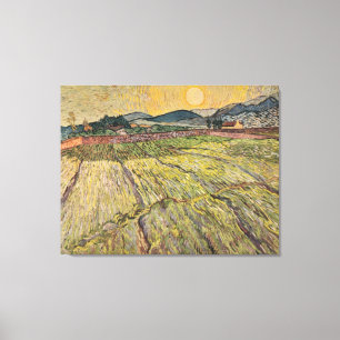Van Gogh's Landscape with Ploughed Fields (1899) Canvas Print