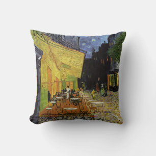 Van Gogh's Night Cafe Throw Pillow