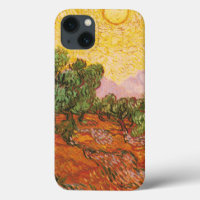 Van Gogh's Olive Trees with Yellow Sky & Sun