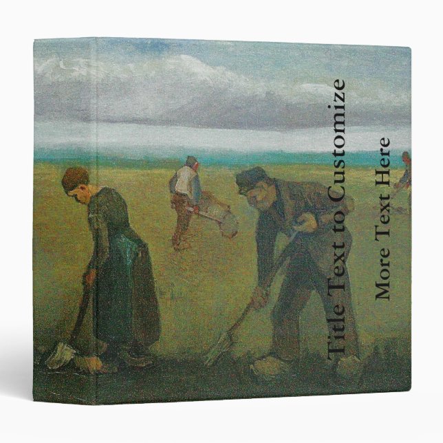 Van Gogh's Peasants or Farmers Planting Potatoes Binder (Front/Spine)