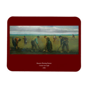 Van Gogh's Peasants or Farmers Planting Potatoes Magnet