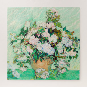 Van Gogh's Pink Roses Jigsaw Puzzle