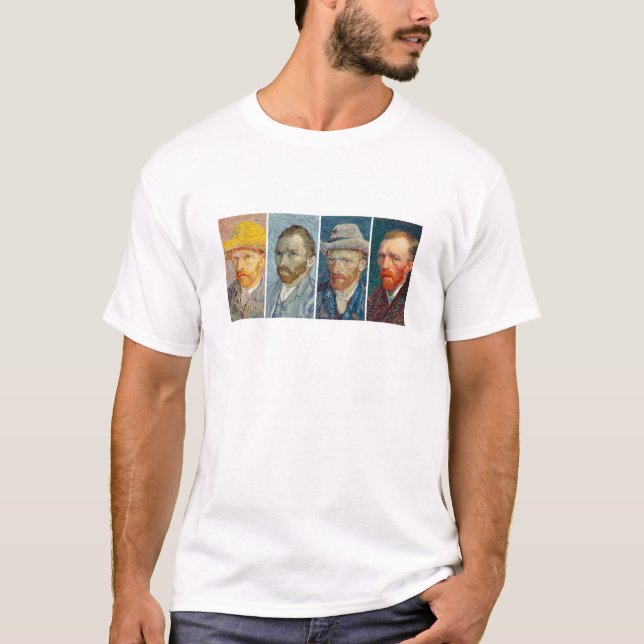 Van Gogh's Self-Portraits T-Shirt (Front)