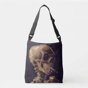 Van Gogh's Skeleton with Burning Cigarette Crossbody Bag