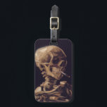 Van Gogh's Skeleton with Burning Cigarette Luggage Tag<br><div class="desc">Van Gogh's "Skull of a Skeleton with Burning Cigarette" c. 1885–86. This is an early piece done as a study while at the Royal Academy of Fine Arts in Belgium.</div>