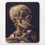 Van Gogh's Skeleton with Burning Cigarette Mouse Pad<br><div class="desc">Van Gogh's "Skull of a Skeleton with Burning Cigarette" c. 1885–86. This is an early piece done as a study while at the Royal Academy of Fine Arts in Belgium.</div>