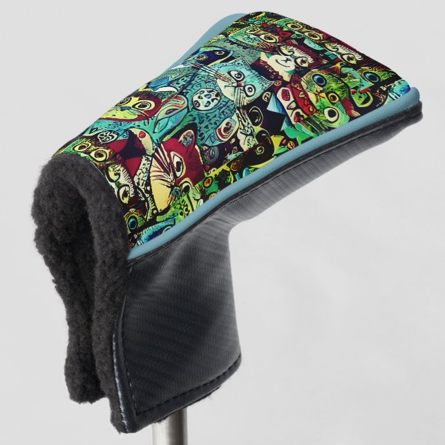 Van Gogh's Starry Night, 1889 Golf Head Cover (3/4 Front)