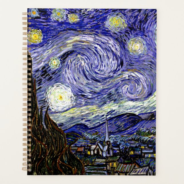 Van Gogh's Starry Night, 1889 Planner (Front)