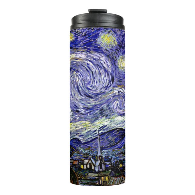 Van Gogh's Starry Night, 1889 Thermal Tumbler (Front)