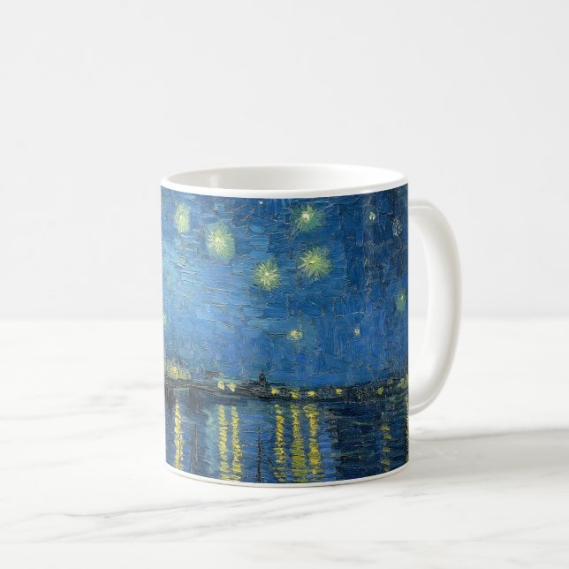Van Gogh's Starry Night Over the Rhone Coffee Mug (Front Right)