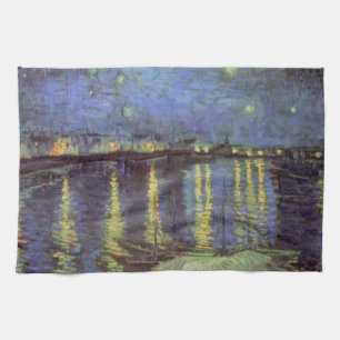 Van Gogh's Starry Night Painting Kitchen Towel
