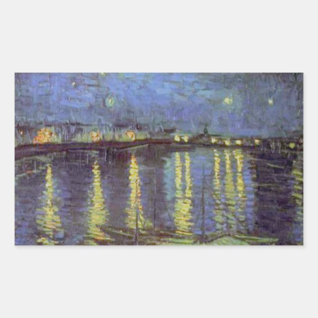 Van Gogh's Starry Night Painting Sticker (Front)