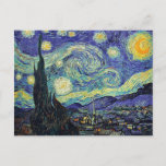 Van gogh's STARRY NIGHT Postcard<br><div class="desc">Van gogh's masterpiece STARRY NIGHT!
Please visit our store for other matching items</div>