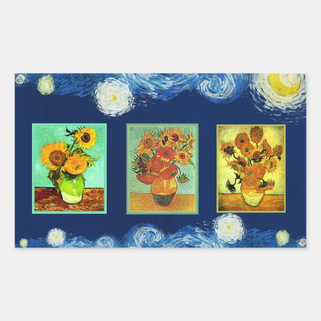 Van Gogh's Sunflower Series Sticker (Front)