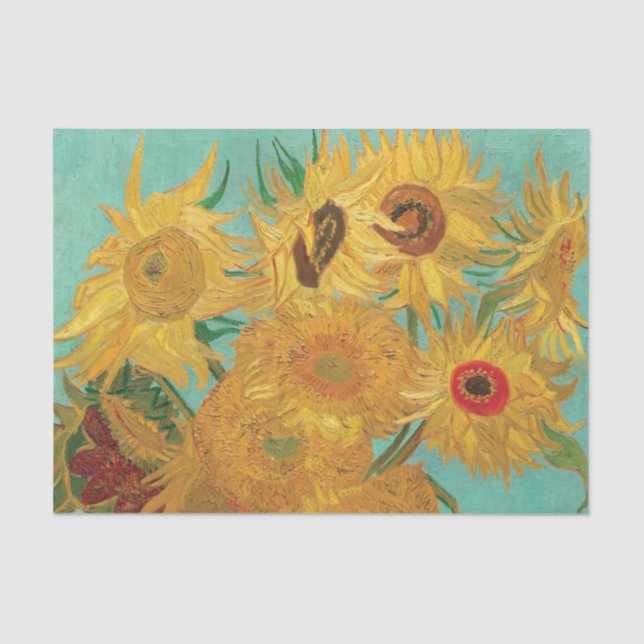 Van Gogh's Sunflowers   Tissue Paper (Front)