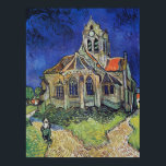 Van Gogh's The Church at Auvers Poster<br><div class="desc">The Church at Auvers by Vincent van Gogh (1890).</div>