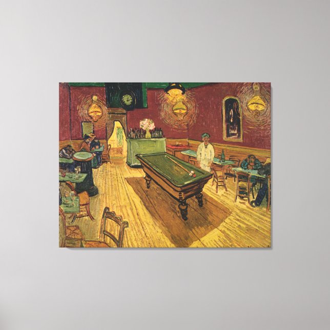 Van Gogh's The Night Café (Le Café de nuit) 1888 Canvas Print (Front)