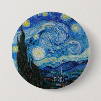 Van Gogh's The Starry Night  3 Inch Round Button