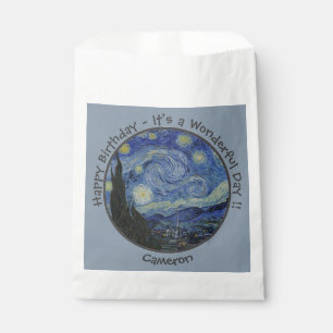van Gogh's The Starry Night Party Items Collection Favour Bag