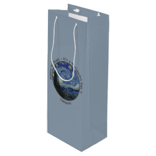 van Gogh's The Starry Night Party Items Collection Wine Gift Bag
