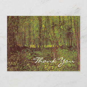 Van Gogh's Trees and Undergrowth Postcard