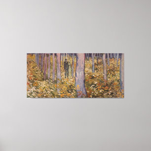Van Gogh's "Undergrowth with Two Figures" (1890) Canvas Print