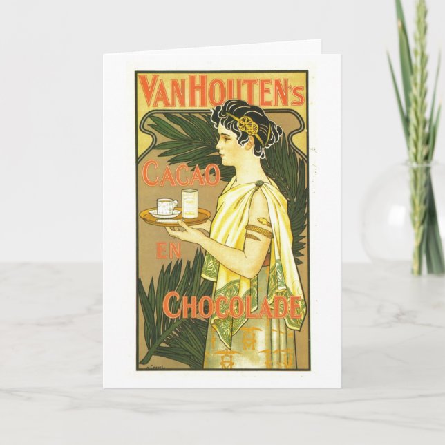 Van Houten's Cacao en Chocolade 1899 Card (Front)