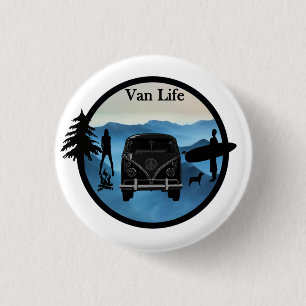 Van Life adventures 1 Inch Round Button